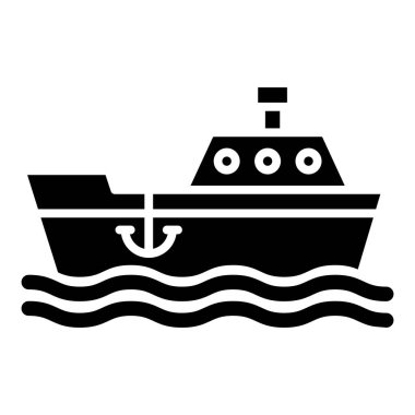 Tekne. Web simgesi basit illüstrasyon