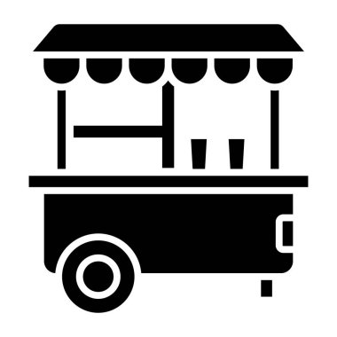 Dükkan. Web simgesi basit illüstrasyon