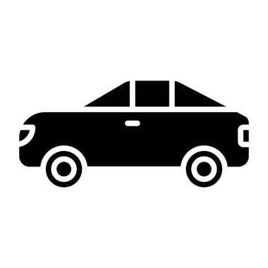 araba simgesi vektör illüstrasyonu