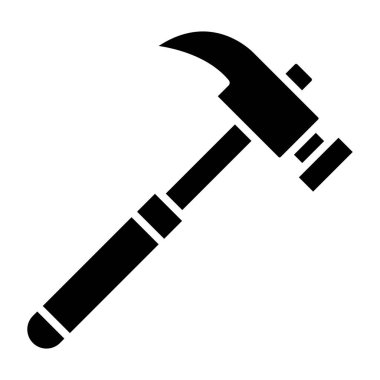 Çekiç. Web simgesi basit illüstrasyon