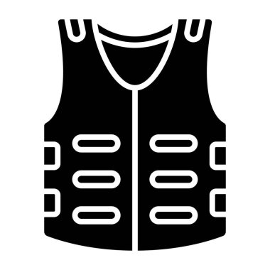 Yelek. Web simgesi basit illüstrasyon