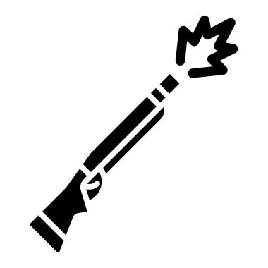 torch icon vector isolated on white background for your web and mobile app design, bomb logo concept