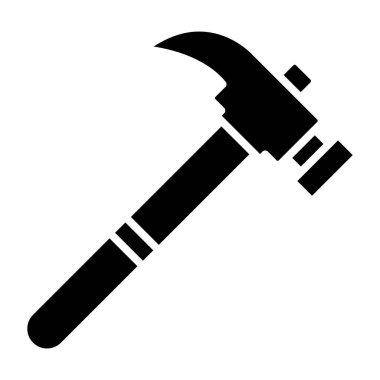 Çekiç. Web simgesi basit illüstrasyon