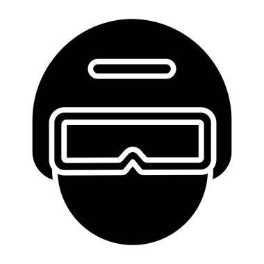 Gözlükler. Web simgesi basit illüstrasyon