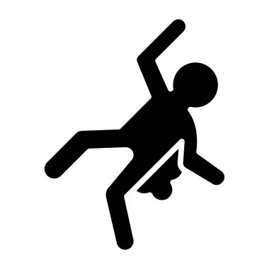 Atlıyorum. Web simgesi basit illüstrasyon