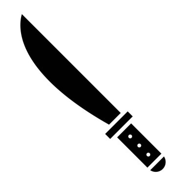 knife icon. simple illustration of kitchen vector icons for web
