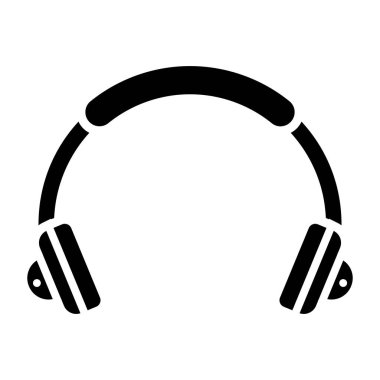 Kulaklık. Web simgesi basit illüstrasyon