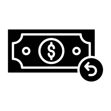 Para için. Web simgesi basit illüstrasyon