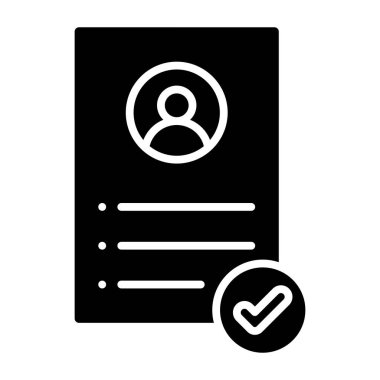 Belge. Web simgesi basit illüstrasyon