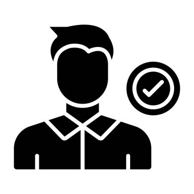 kullanıcı. Web simgesi basit illüstrasyon