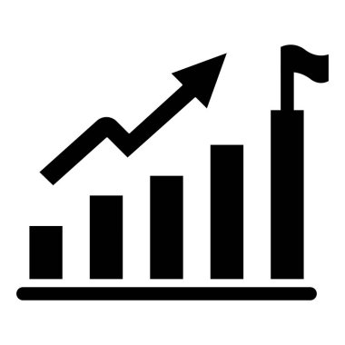 bar çizelgesi simgesi, vektör illüstrasyonu