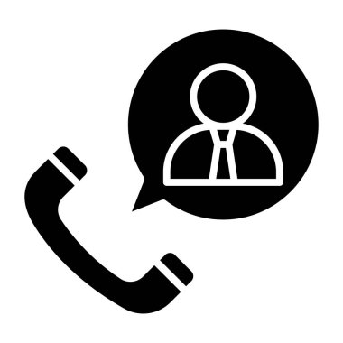 Çağrı merkezi ikon vektör illüstrasyonu