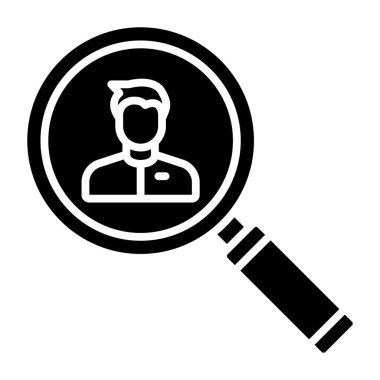 Arama simgesi vektör illüstrasyonu