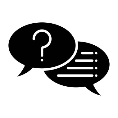 konuşma balonu simgesi, vektör illüstrasyonu