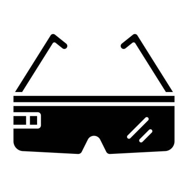 Gözlük. Web simgesi basit illüstrasyon