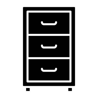 Dolap. Web simgesi basit illüstrasyon