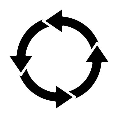 dairesel oklar simge vektör çizim