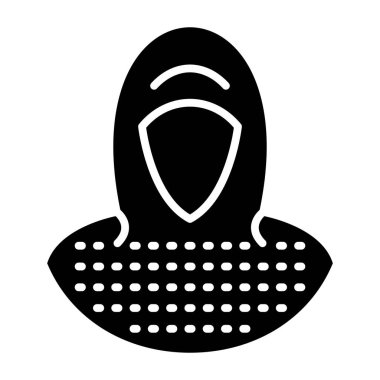 Zincir posta simgesi, vektör illüstrasyonu basit tasarım