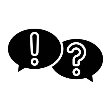 Dil Bariyeri Web simgesi basit illüstrasyon