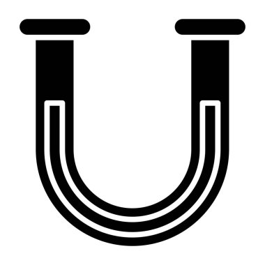 U Metro Web simgesi basit illüstrasyon