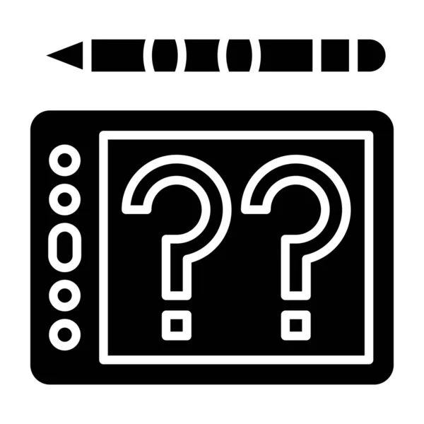 Question Mark Vector Icon Illustration Design — Stock Vector