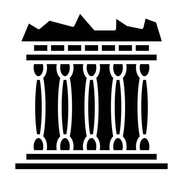 Acropolis vector illustration of modern architecture icon