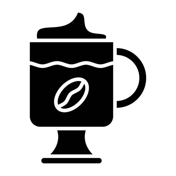 Cappuccino Web Symbol Einfache Illustration — Stockvektor