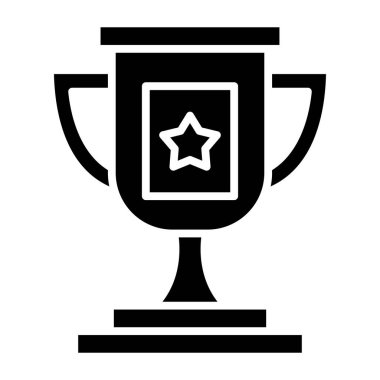 Kupa. Web simgesi basit illüstrasyon