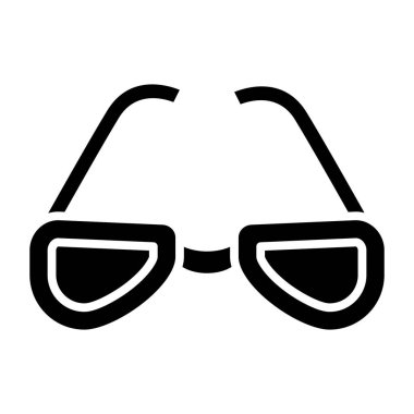 gözlük ikonu vektör illüstrasyonu