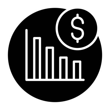 Finansal Grafik. Basit illüstrasyon