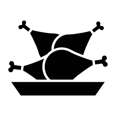 Tavuk. Web simgesi basit tasarım