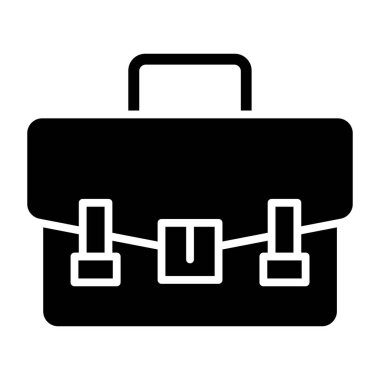 evrak çantası simgesi, vektör illüstrasyonu