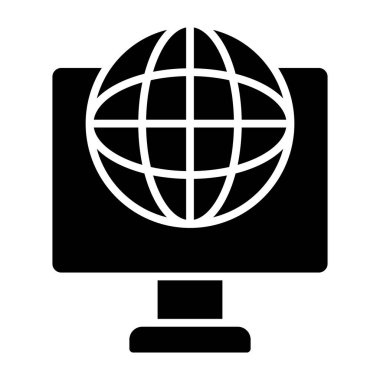 küresel ağ. Basit resimleme