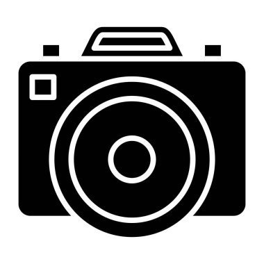 DSR Kamerası. Web simgesi basit illüstrasyon 