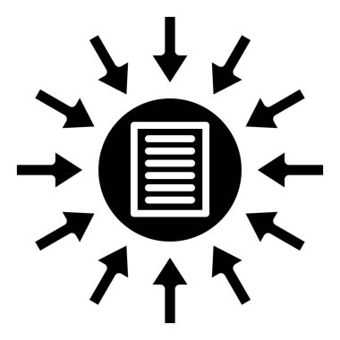 Direkt Yanıt Kopyalama Web simgesi basit illüstrasyon