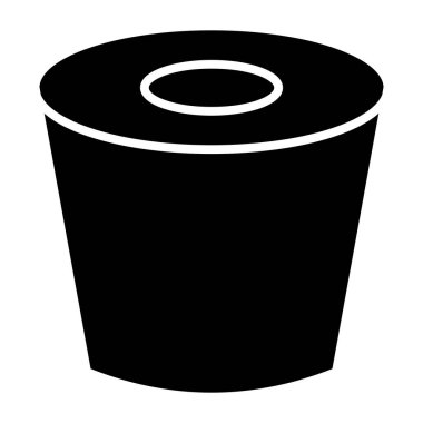 Kauçuk Durağı web simgesi basit illüstrasyon