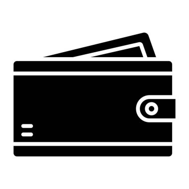 m-cüzdan web simge vektör çizim