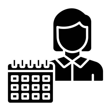 Olay Planlayıcısı Web simgesi vektör illüstrasyonu