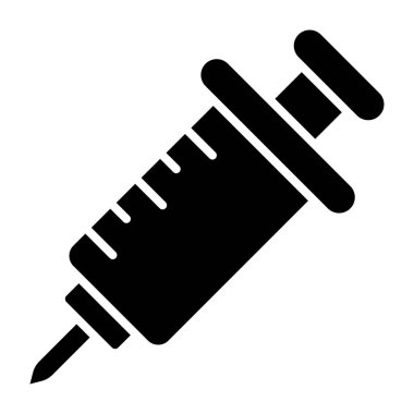 Şırınga. Web simgesi basit illüstrasyon