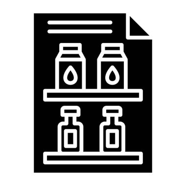 Planogram web simgesi vektör çizimi