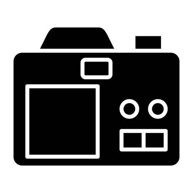 Kamera. Web simgesi basit illüstrasyon