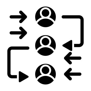 Bağımlılıklar web simgesi basit illüstrasyon