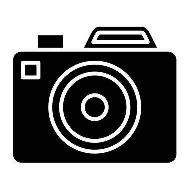 Kamera. Web simgesi basit illüstrasyon