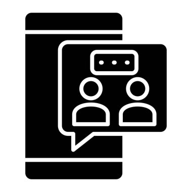 İşbirliği web simgesi basit illüstrasyon