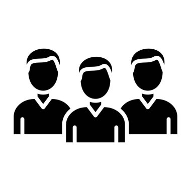 iş takımı simgesi vektör illüstrasyonu