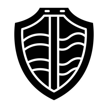 kalkan ikon vektör illüstrasyonu