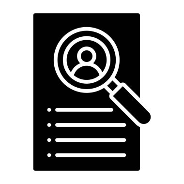 Müşteri Discovery web simgesi basit illüstrasyon