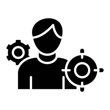 Alıcı Kişi web simgesi basit illüstrasyon