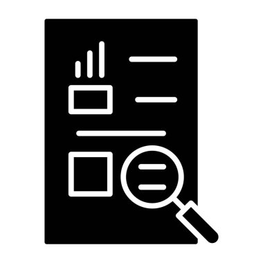 Business Case web simgesi basit illüstrasyon