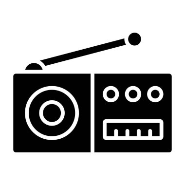 radyo simgesi vektör illüstrasyonu